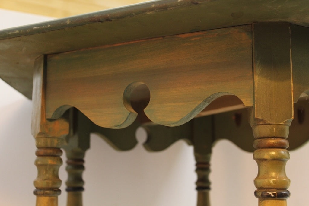Mahogany and Walnut Aesthetics Movement Lamp Table - by St. Johns Tables