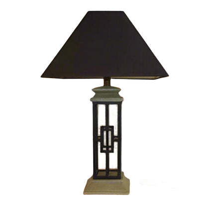 Geometric Wrought Iron Table Lamp