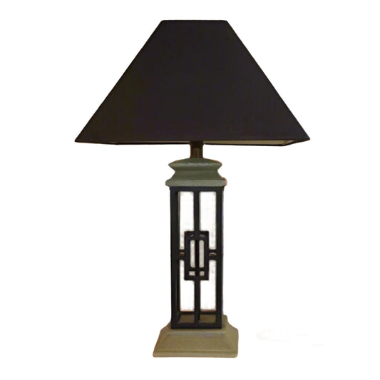 Geometric Wrought Iron Table Lamp
