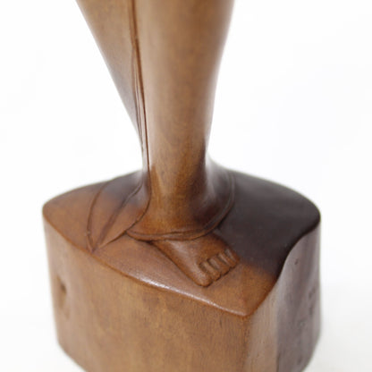 Vintage Bali Dewi Ratih Goddess Wood Statuette