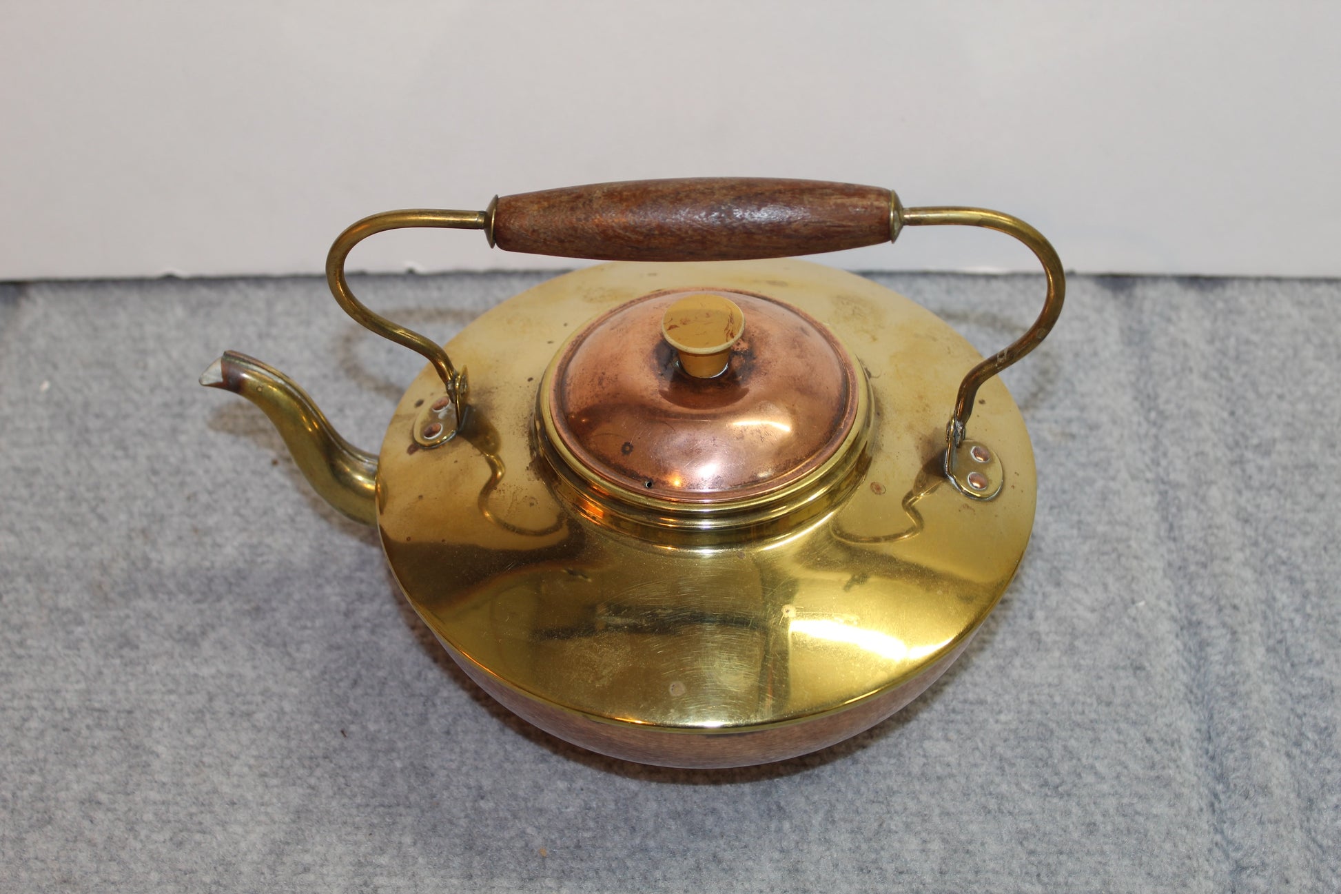 Copper & Brass Tea Pot made in Holland