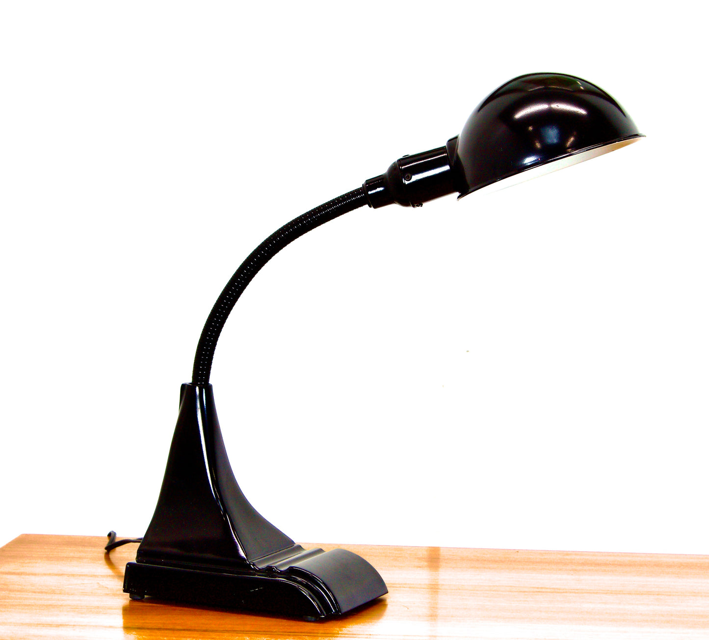 Retro Style Black Gooseneck Desk Lamp 