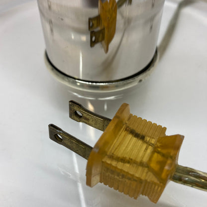 Vintage Karl Springer Style Table Lamps with Lucite Rings