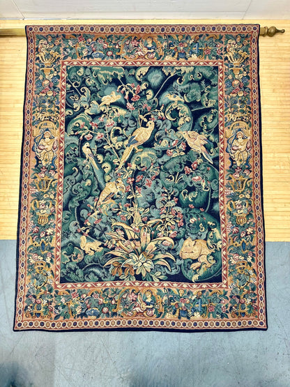 Large Vintage Wall Hanging Tapestry Nature Scene by Corona Decor