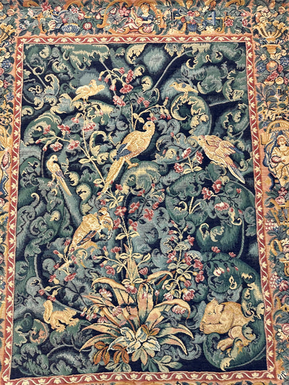 Large Vintage Wall Hanging Tapestry Nature Scene by Corona Decor