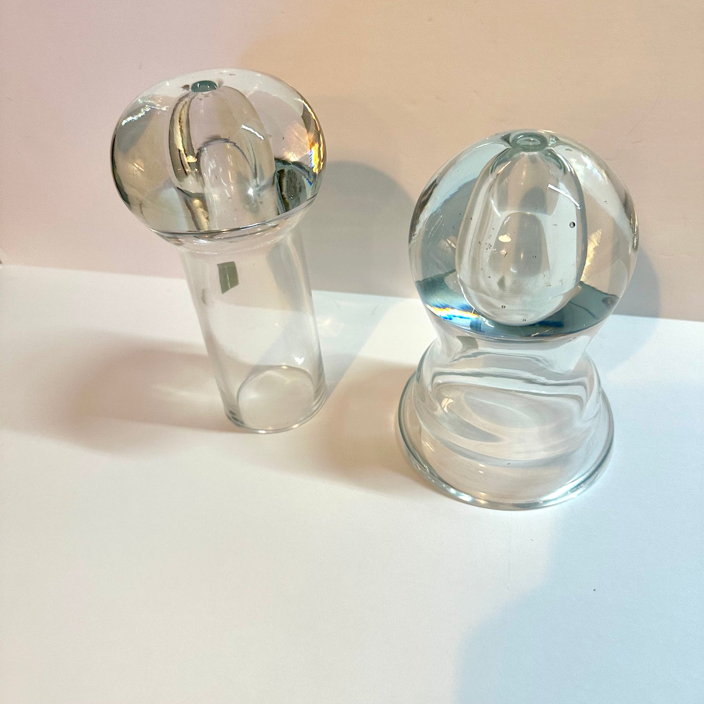 Vintage Glass Oil Candles | La Vida | Pair