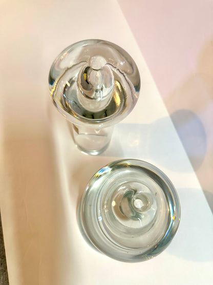 Vintage Glass Oil Candles | La Vida | Pair