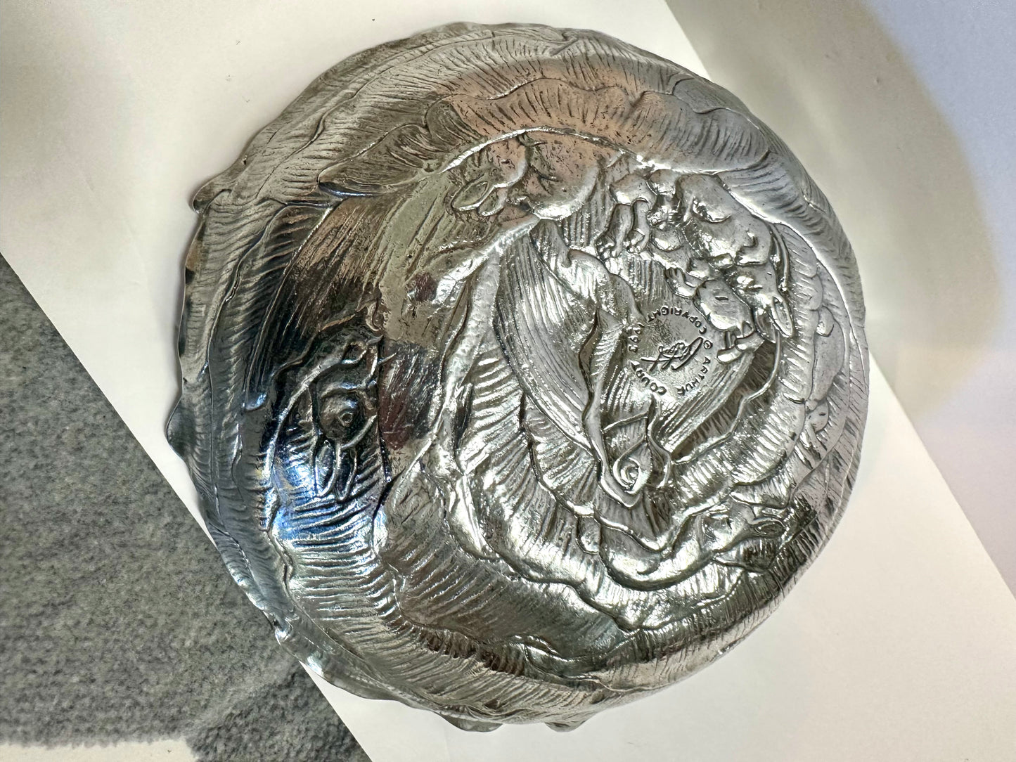 Vintage Arthur Court Bunny Salad Bowl with Bunny Serving Utensils