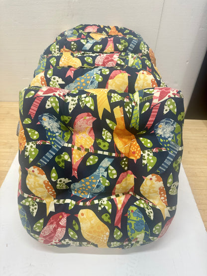 Pair (2) Button Tufted Seat Cushions by Pillow Perfect