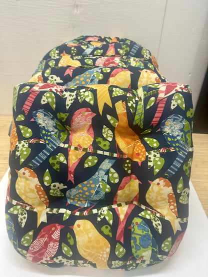 Pair (2) Button Tufted Seat Cushions by Pillow Perfect