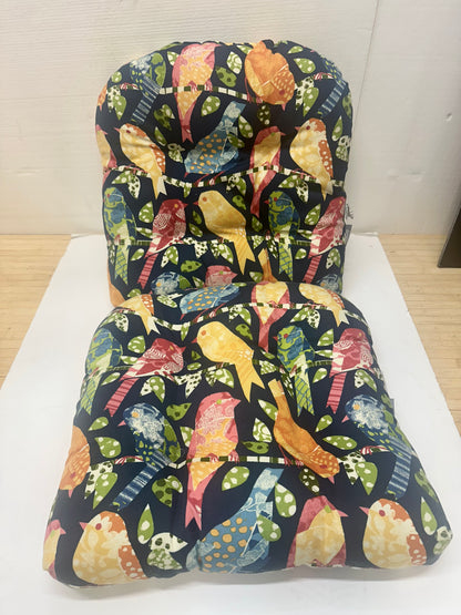 Pair (2) Button Tufted Seat Cushions by Pillow Perfect