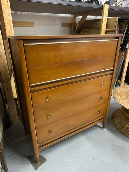 SOLD Walnut 5 Drawer Dresser by Mainline by Hooker Furniture