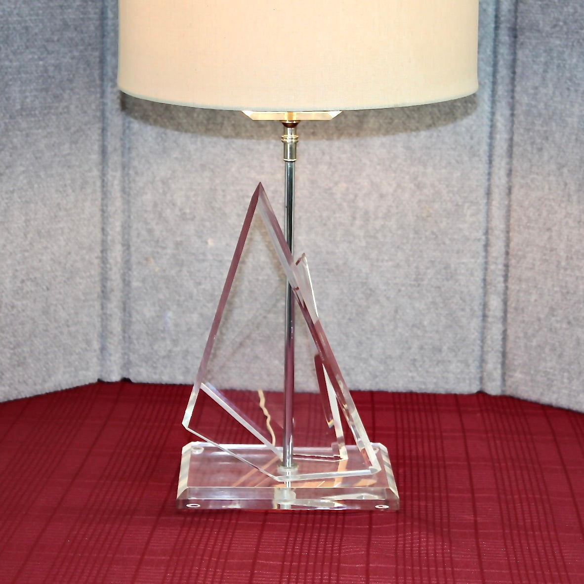 Van Teal Lucite Ice Table Lamp.  For your  Fortress of Solitude decor. 
