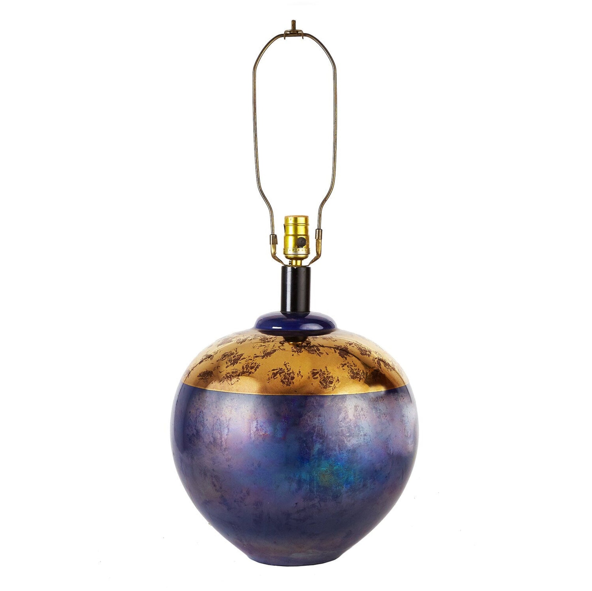  Iridescent Blue & Gold Table Lamp | Casual Lamps, Modern Cobalt Blue Lamp