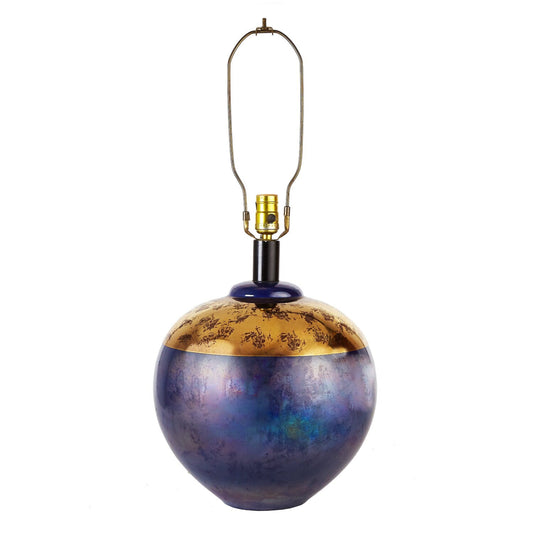  Iridescent Blue & Gold Table Lamp | Casual Lamps, Modern Cobalt Blue Lamp