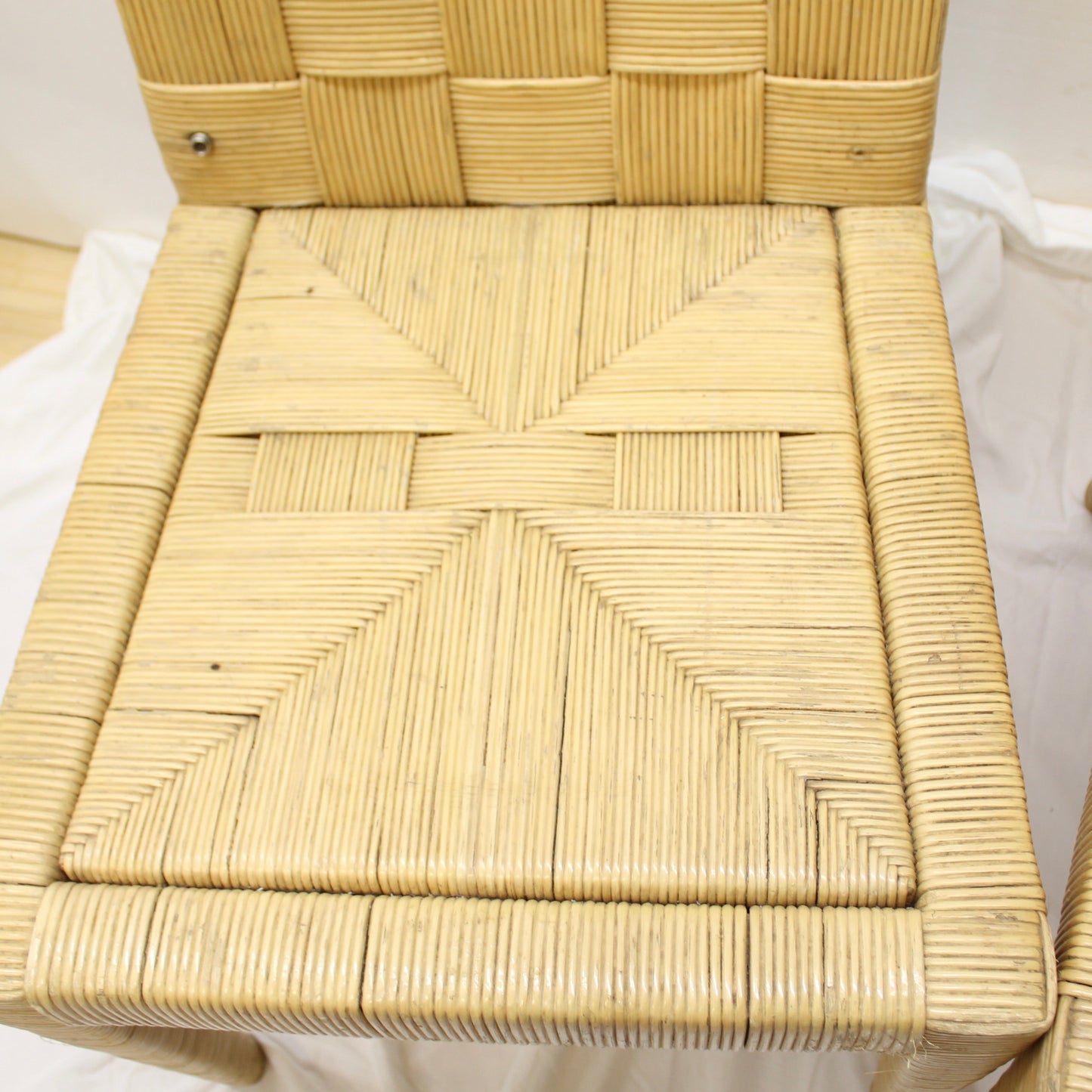 John Hutton for Donghia Block Island Cane Dining Chairs - Set of 4