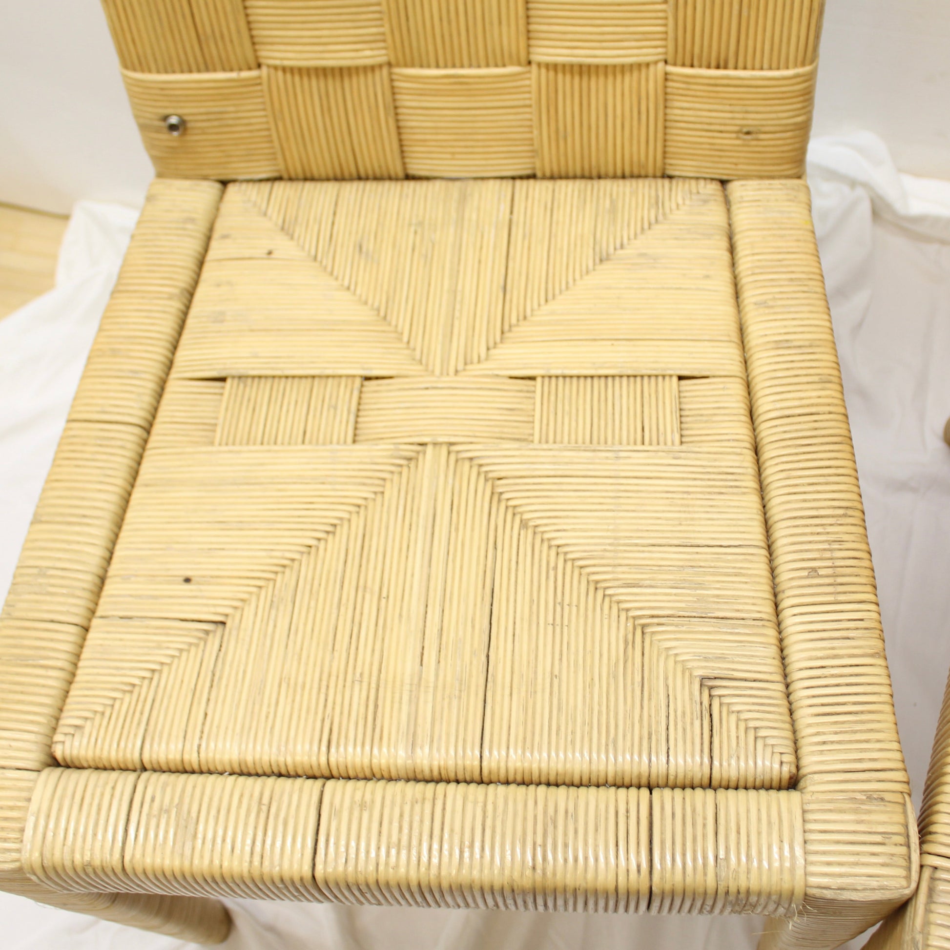 John Hutton for Donghia Block Island Cane Dining Chairs - Set of 4