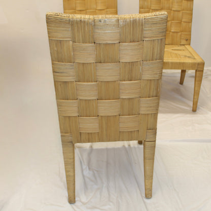 John Hutton for Donghia Block Island Cane Dining Chairs - Set of 4