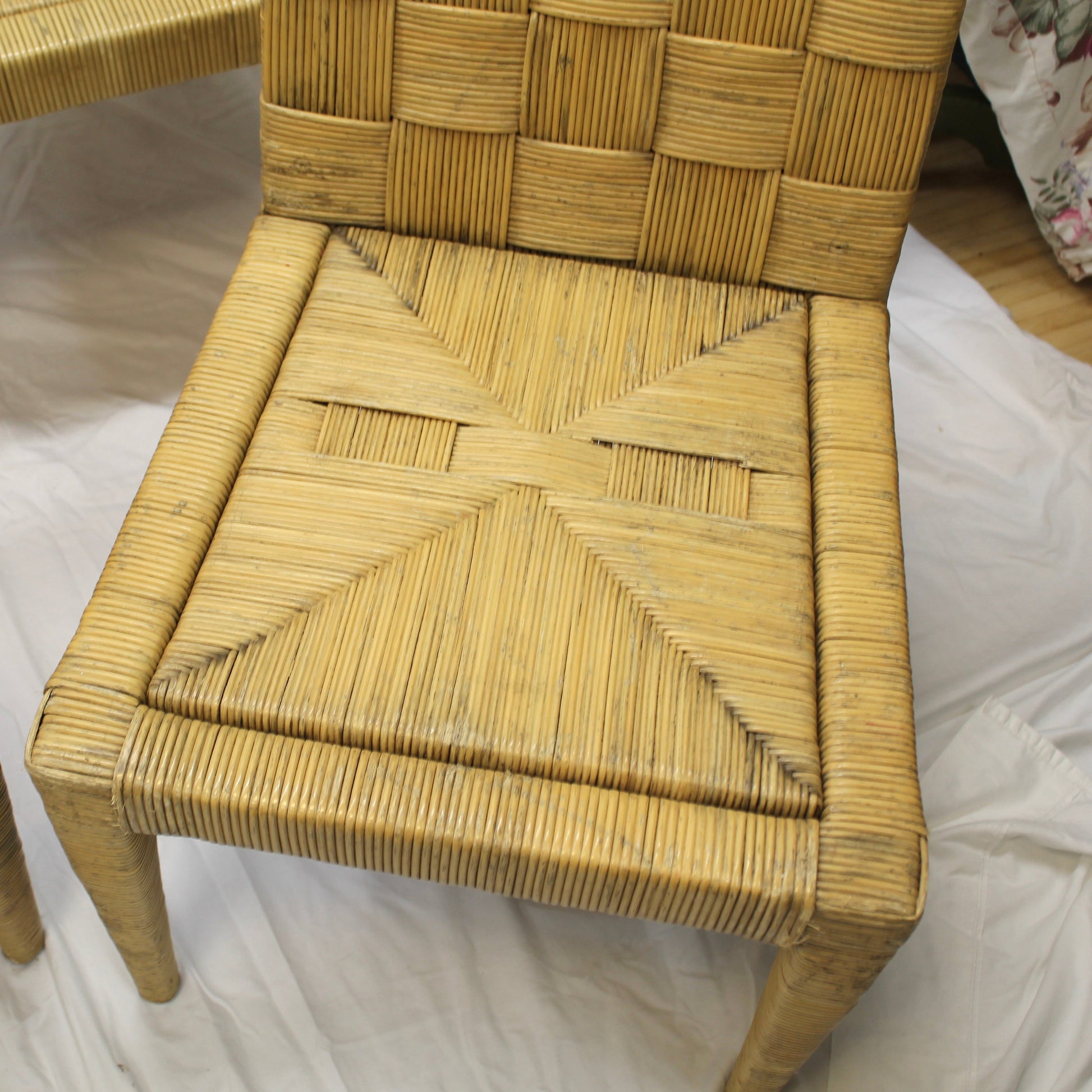 John Hutton for Donghia Block Island Cane Dining Chairs - Set of 4