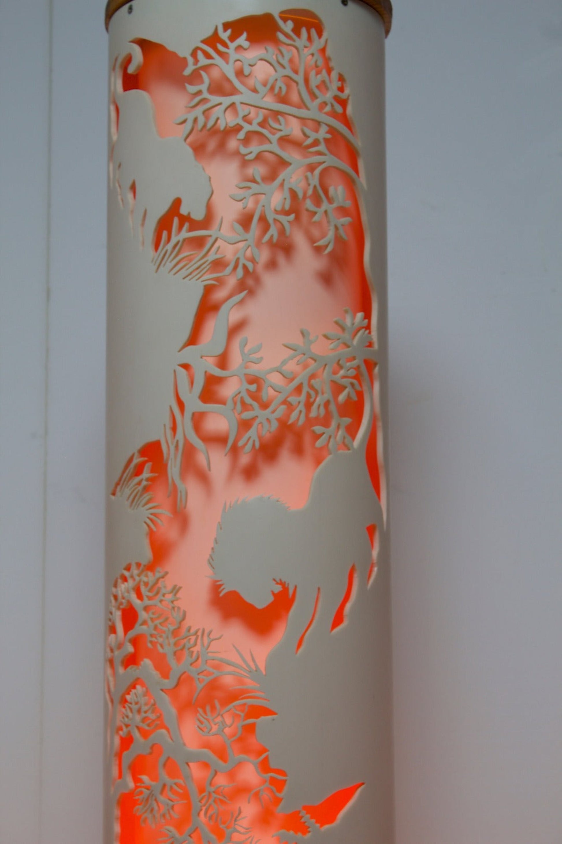 Handmade Jungle Pillar Floor Lamp