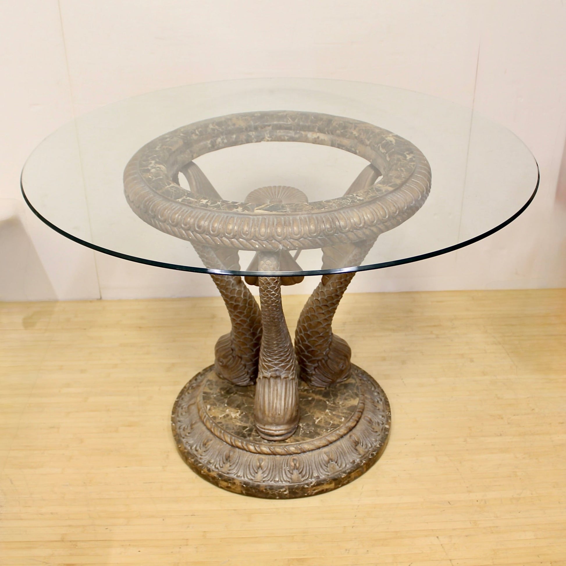 Vintage Koi Fish Center Table
