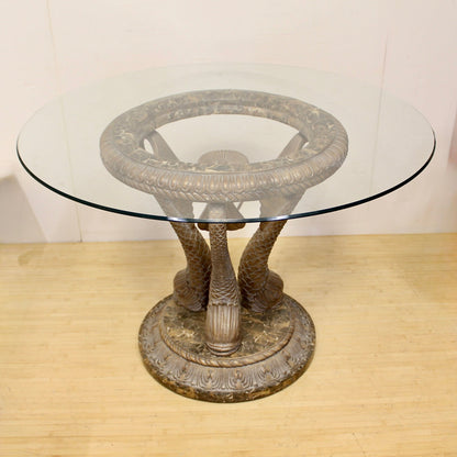 Vintage Koi Fish Center Table