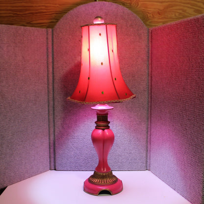 Lamp with Matching Polka Dot Shade.