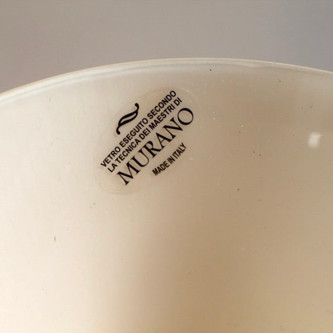 Murano Glass Vase label