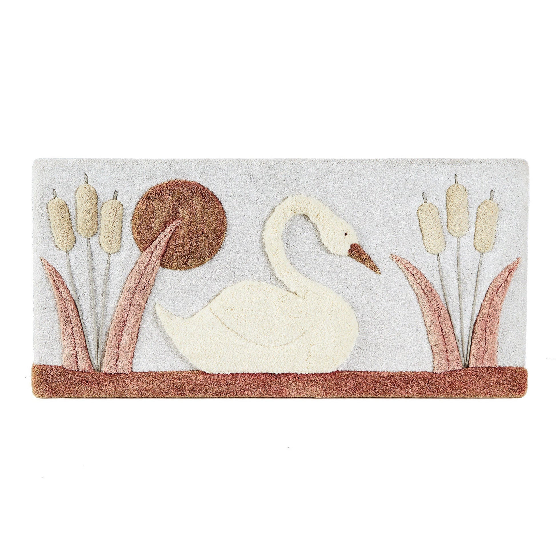 Large Swan Wall Carpet Sculpture from OffCenterModern
