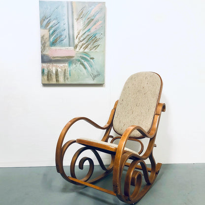 Large Vintage Abstract Expressionist Painting Signed from OffCenterModern