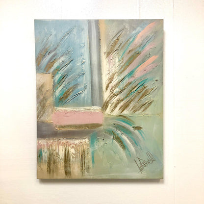 Large Vintage Abstract Expressionist Painting Signed from OffCenterModern