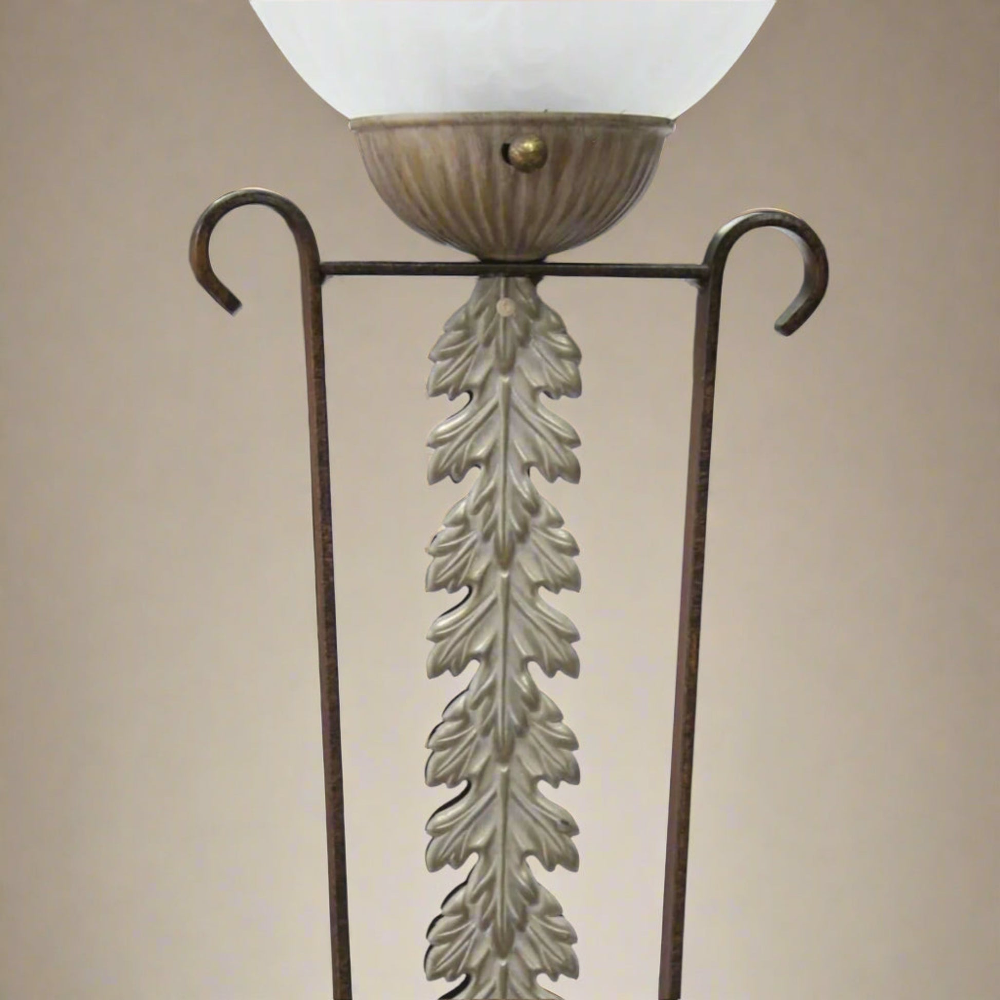 Laurel Leaf Torchiere Uplight Floor Lamp