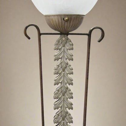 Laurel Leaf Torchiere Uplight Floor Lamp