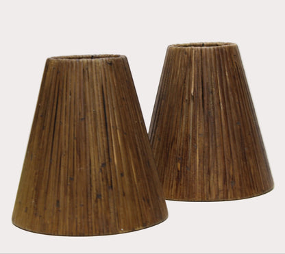 Natural Rattan Stick Lampshades