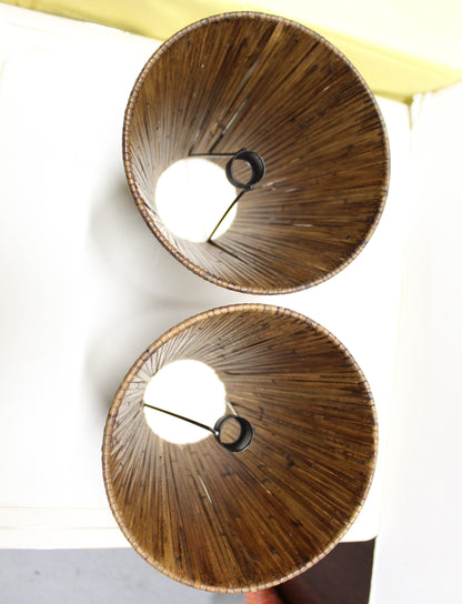 Natural Rattan Stick Lampshades