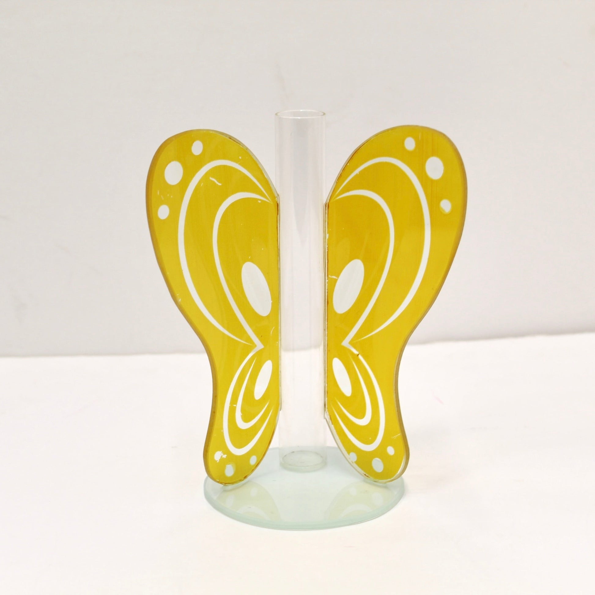 Glass Butterfly Bud Vase
