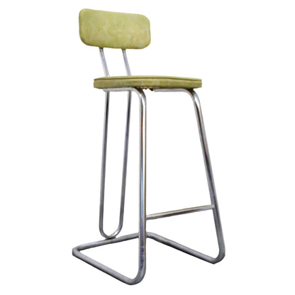 Kem Weber Style Vintage Counter Height Chrome Stool