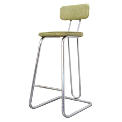 Kem Weber Style Vintage Counter Height Chrome Stool