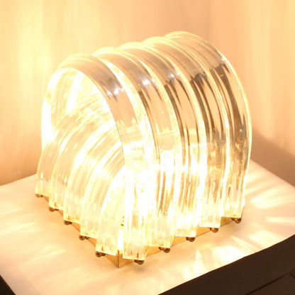 Vintage Lucite Ribbon Chandelier