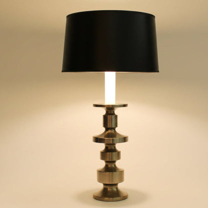 MCM Laurel Table Lamp with Illuminated Glass Neck Accent.