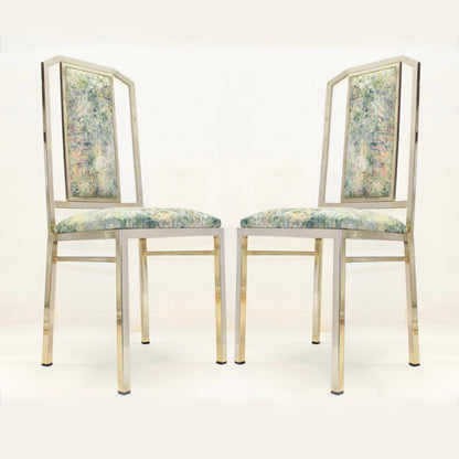 Pair of Vintage JC Mahey Chrome Chairs