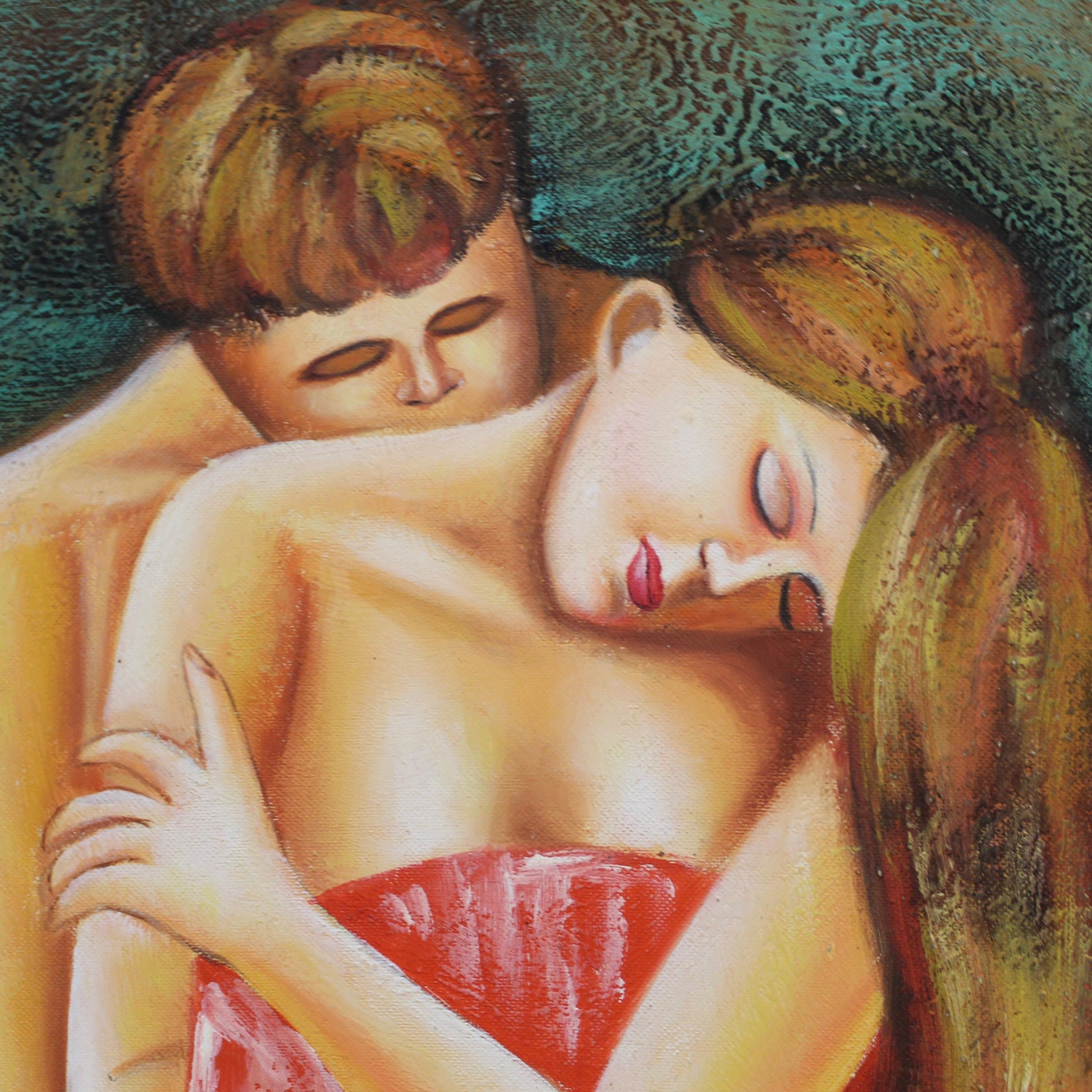 Vintage Artist Signed Painting -The Lovers