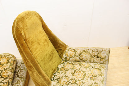 Mid-Century Modern Classic Armchair & Ottoman