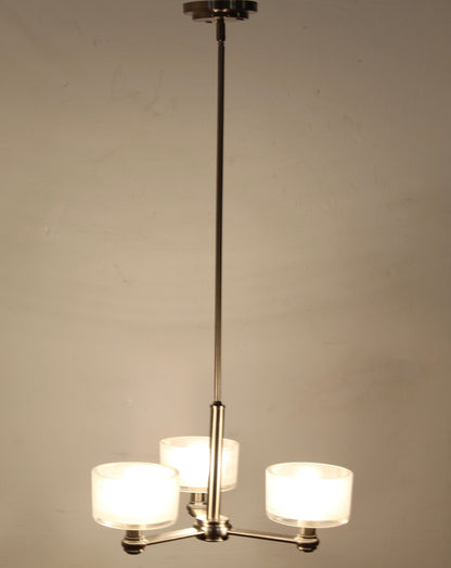 Brushed Nickle 3 Light Chandelier