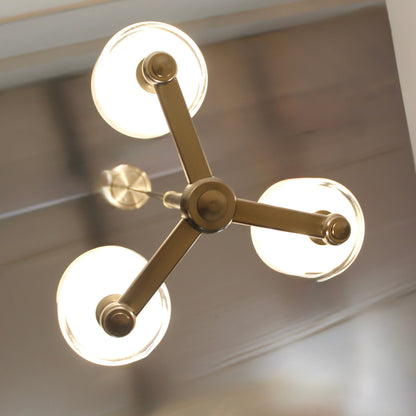  3-Light Brushed Nickel Chandelier 
