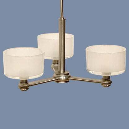  3-Light Brushed Nickel Chandelier f