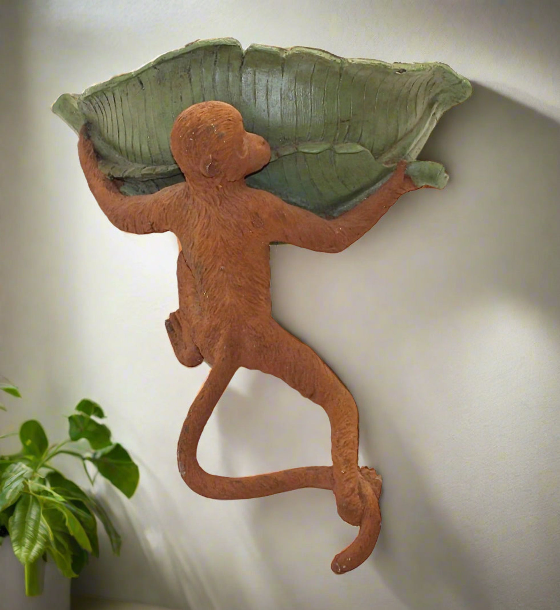 Vintage Hanging Monkey Planter