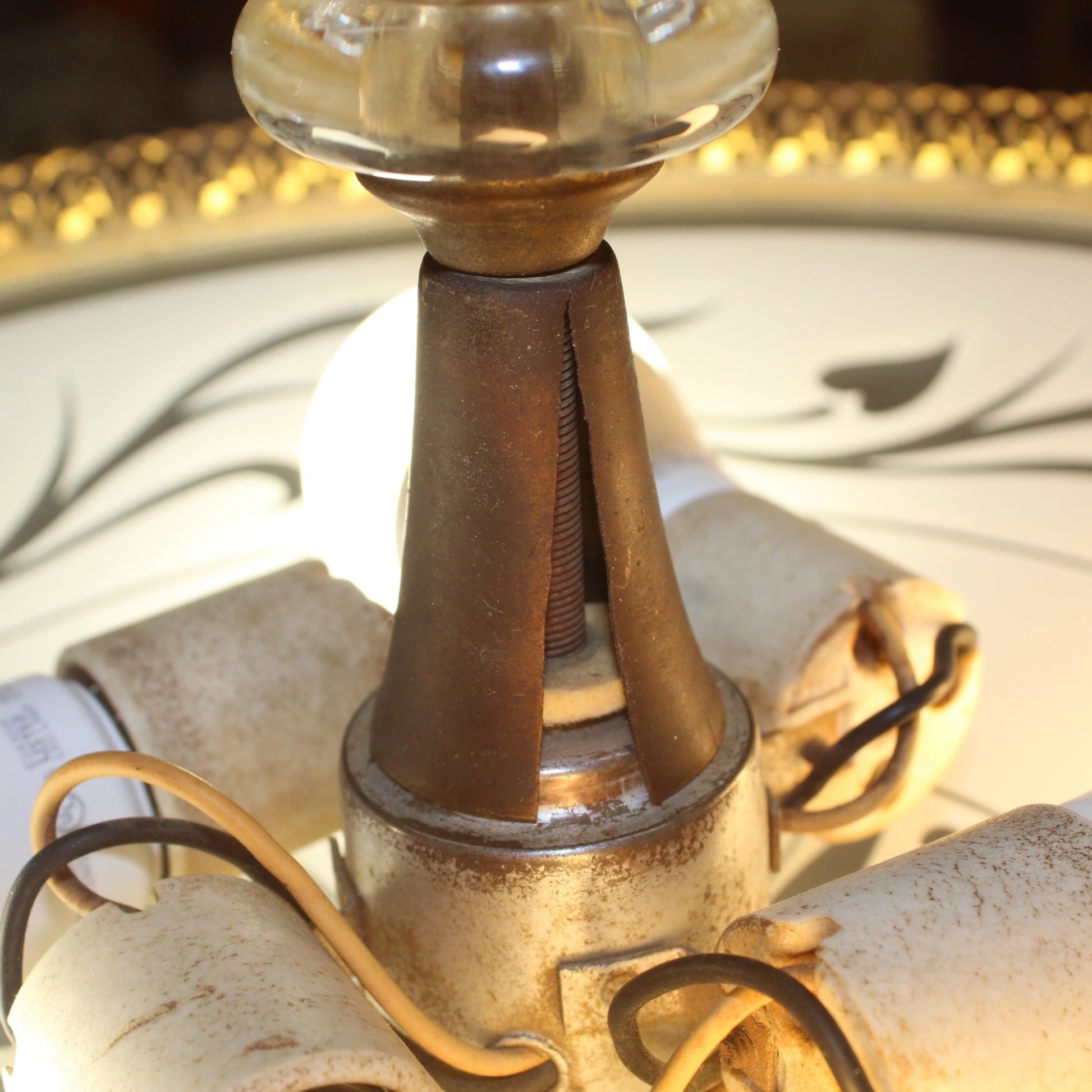 Vintage 1950s John C. Virden Co Pendant Light