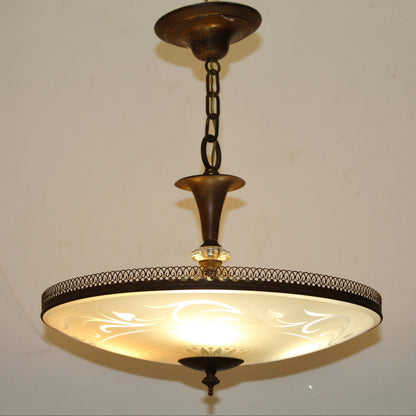 Vintage 1950s John C. Virden Co Pendant Light