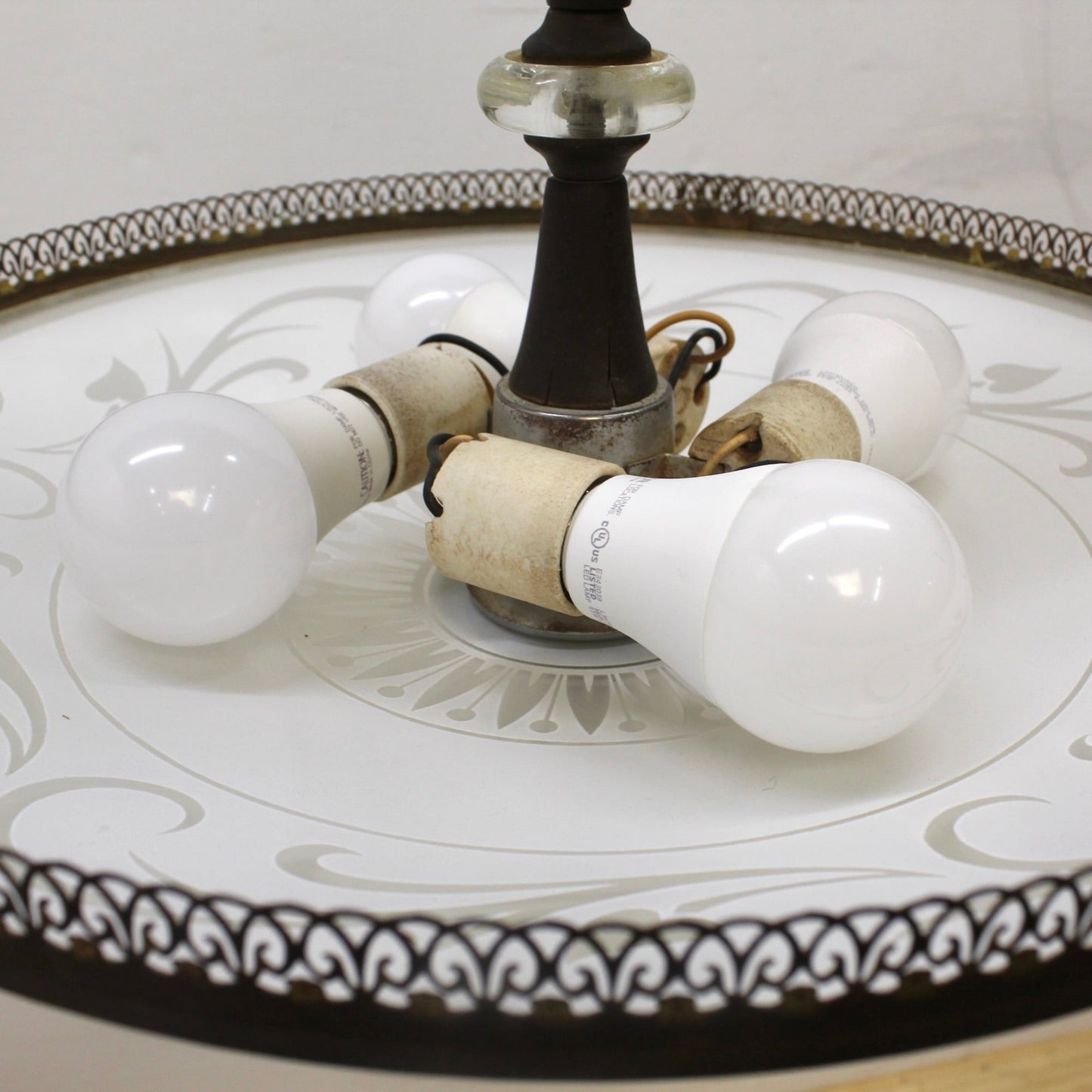 Vintage 1950s John C. Virden Co Pendant Light